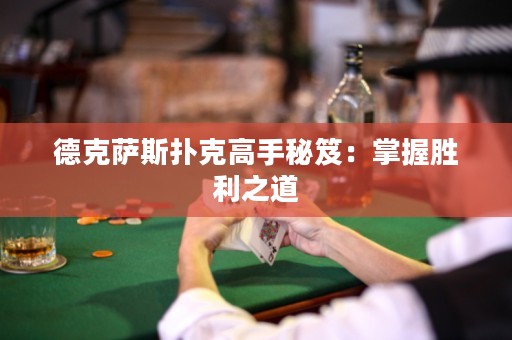 德克薩斯撲克高手秘笈：掌握勝利之道