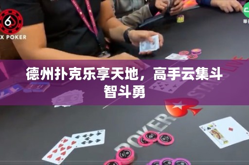 德州撲克樂享天地，高手云集斗智斗勇