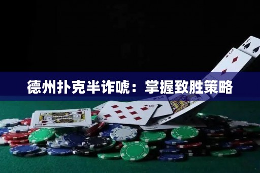 德州撲克半詐唬：掌握致勝策略