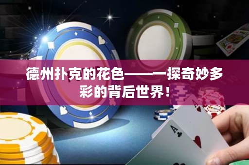 德州撲克的花色——一探奇妙多彩的背后世界！