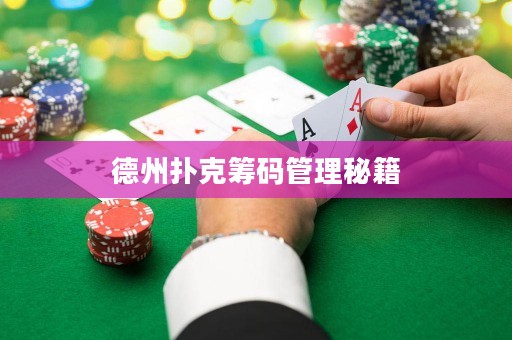 德州撲克籌碼管理秘籍