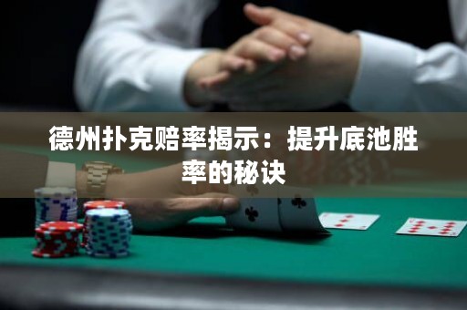 德州撲克賠率揭示：提升底池勝率的秘訣