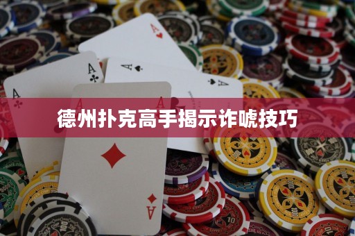德州撲克高手揭示詐唬技巧