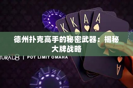 德州撲克高手的秘密武器：揭秘大牌戰(zhàn)略