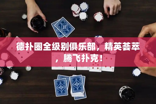 德?lián)淙θ墑e俱樂部，精英薈萃，騰飛撲克！