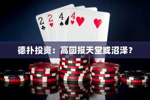 德?lián)渫顿Y：高回報天堂或沼澤？